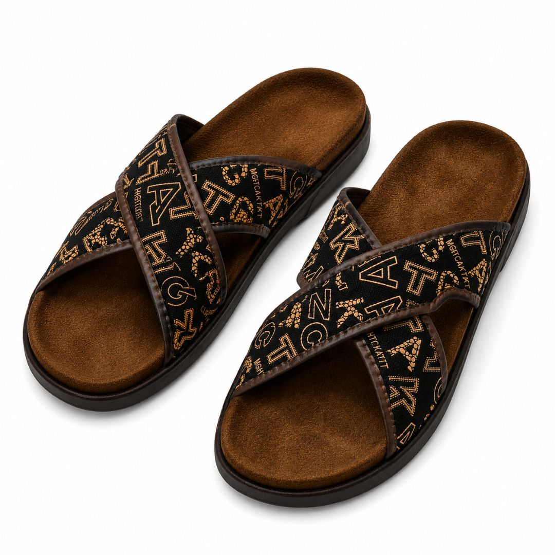 Unisex Cross Strap Comfort Slide Sandals